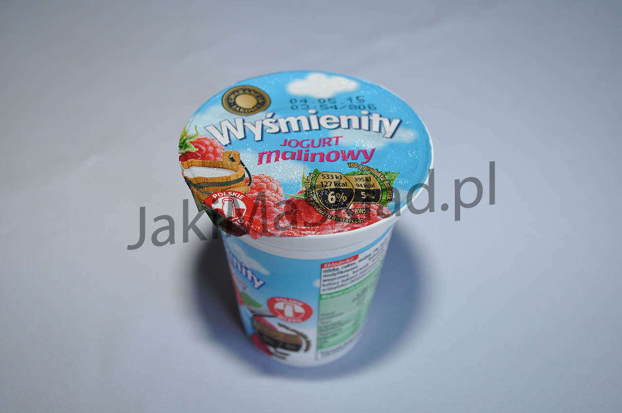 Wyśmienity jogurt malinowy