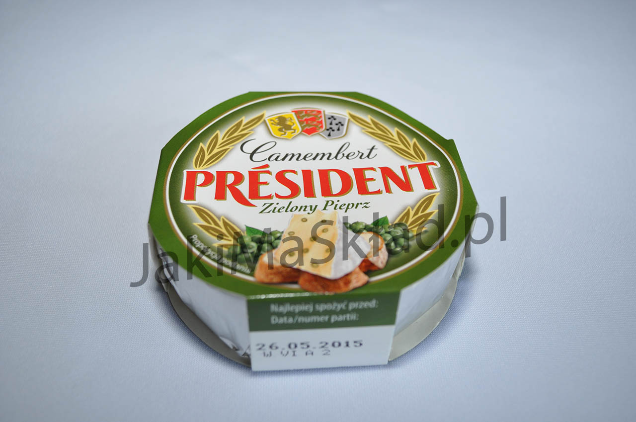 Camembert PRÉSIDENT Zielony Pieprz